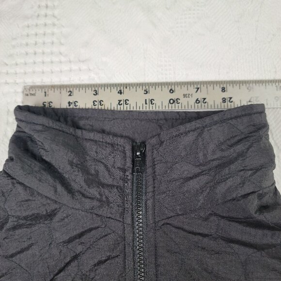 Vtg Milano Sport jacket quilted zip up dolman sleeves elastic waist cuffs size L - Picture 4 of 11